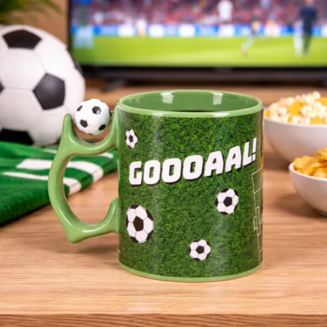 Voetbal Mok met Spinner Handvat - Keramiek - 350 ml