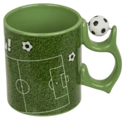 Voetbal Mok met Spinner Handvat - Keramiek - 350 ml