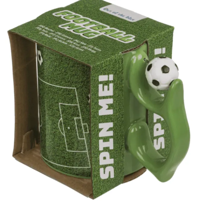Voetbal Mok met Spinner Handvat - Keramiek - 350 ml