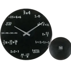 Wandklok met rekensommen - 35 cm - Educatief en uniek design