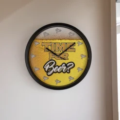 Wandklok 'Time for Beer' - 29 cm