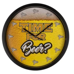 Wandklok 'Time for Beer' - 29 cm