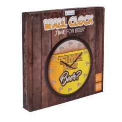 Wandklok 'Time for Beer' - 29 cm