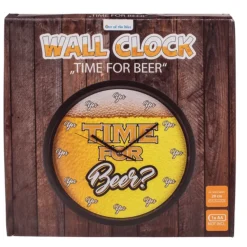 Wandklok 'Time for Beer' - 29 cm