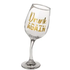 Wankelend wijnglas