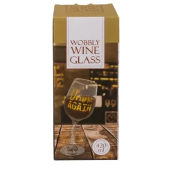 Wankelend wijnglas