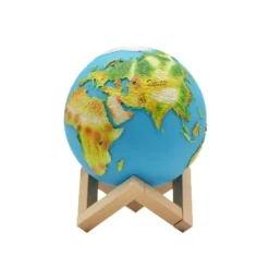 Wereldbol Lamp - Ø 15cm - Touch Control - Handgeschilderd