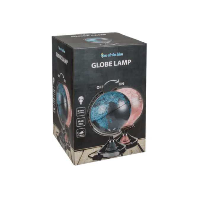 Wereldbol lamp met verlichting - stijlvolle globe voor thuis of kantoor