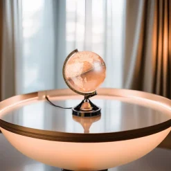 Wereldbol lamp met verlichting - stijlvolle globe voor thuis of kantoor