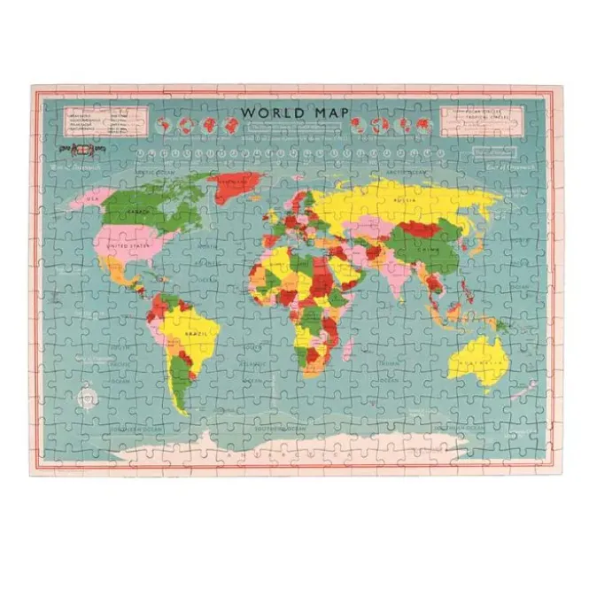 Wereldkaart Puzzel 300 Stukjes