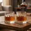 Whisky glazen 'on the rocks'