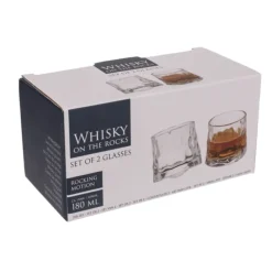 Whisky glazen 'on the rocks'