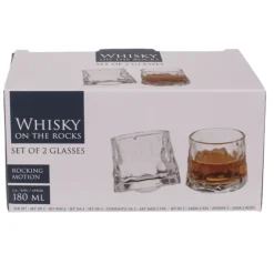 Whisky glazen 'on the rocks'