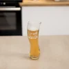 Wiebelig bier glas