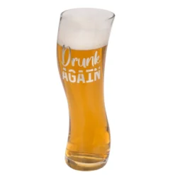 Wiebelig bier glas