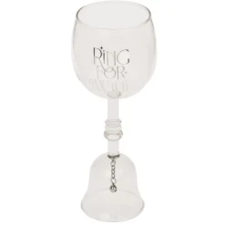 Wijnglas met tafelbel - 400 ml - 22 cm hoog