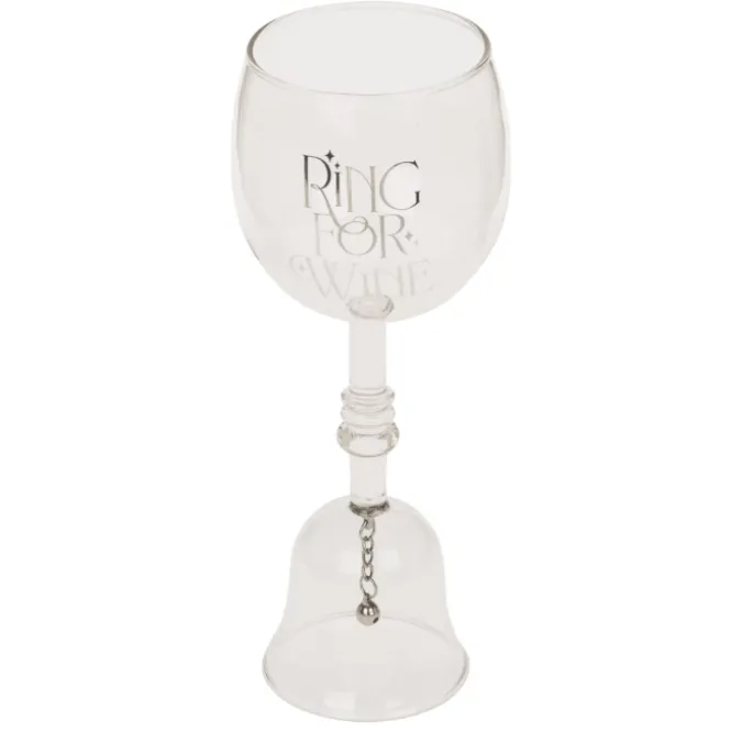 Wijnglas met tafelbel - 400 ml - 22 cm hoog