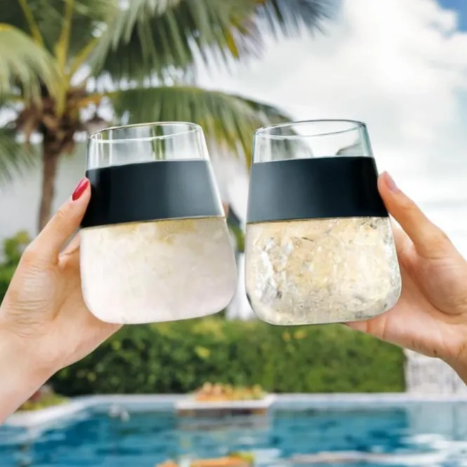 Wine Cooling Cups - Gekoelde Wijnglazen - Set van 2 - 250 ml